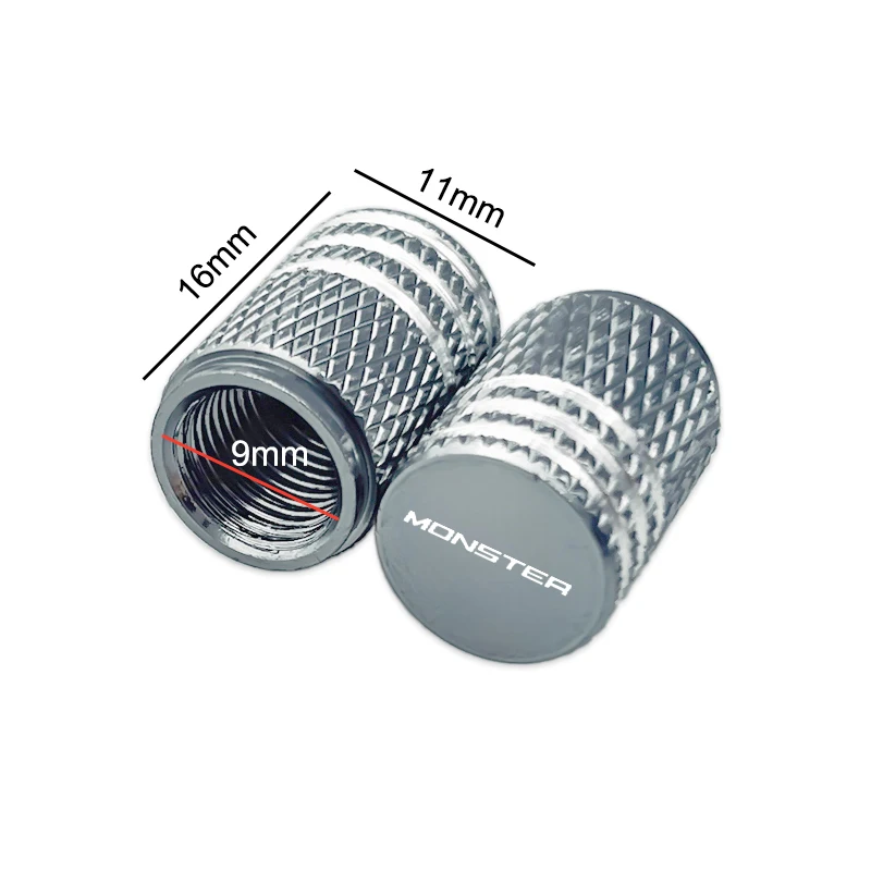 2pcs Motorcycle Wheel Tire Valve Stem Caps Airtight Covers for Ducati Monster 600 620 696 796 797 821 937 950 1200/s Accessories