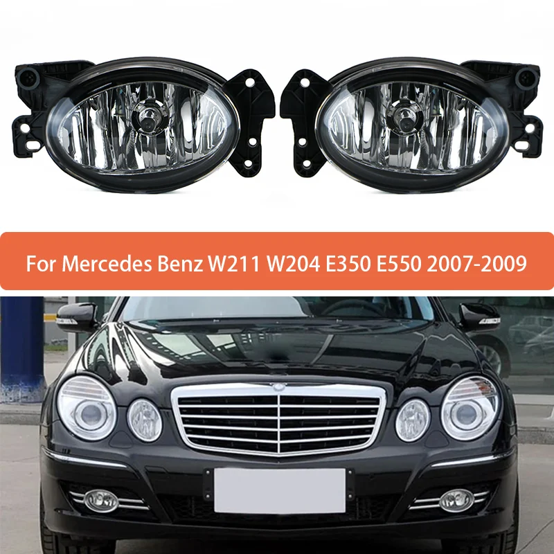 

1pcs Fog Lights Halogen for Mercedes-Benz W211 W204 W164 2002-2009 Bumper Fog Light Headlight Foglights A1698201556 A1698201656