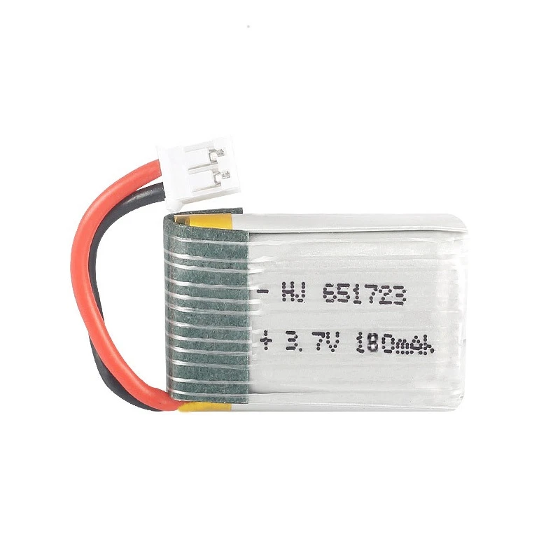 1/3/5/10/20 sztuk 3.7v 180mah 651723 bateria LIPO dla jjr/c H36 E010 E010C E011 E013 F36 NH010 baterii części zamienne do quadcoptera RC