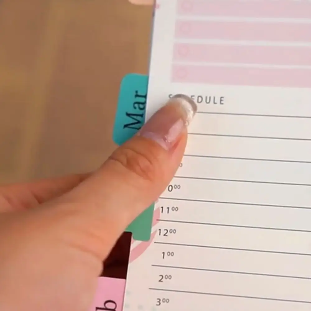 Paper Tabs Waterproof Classification Index Writable Removable Classification Stickers Color Easy To Tear Plan Label Stationery