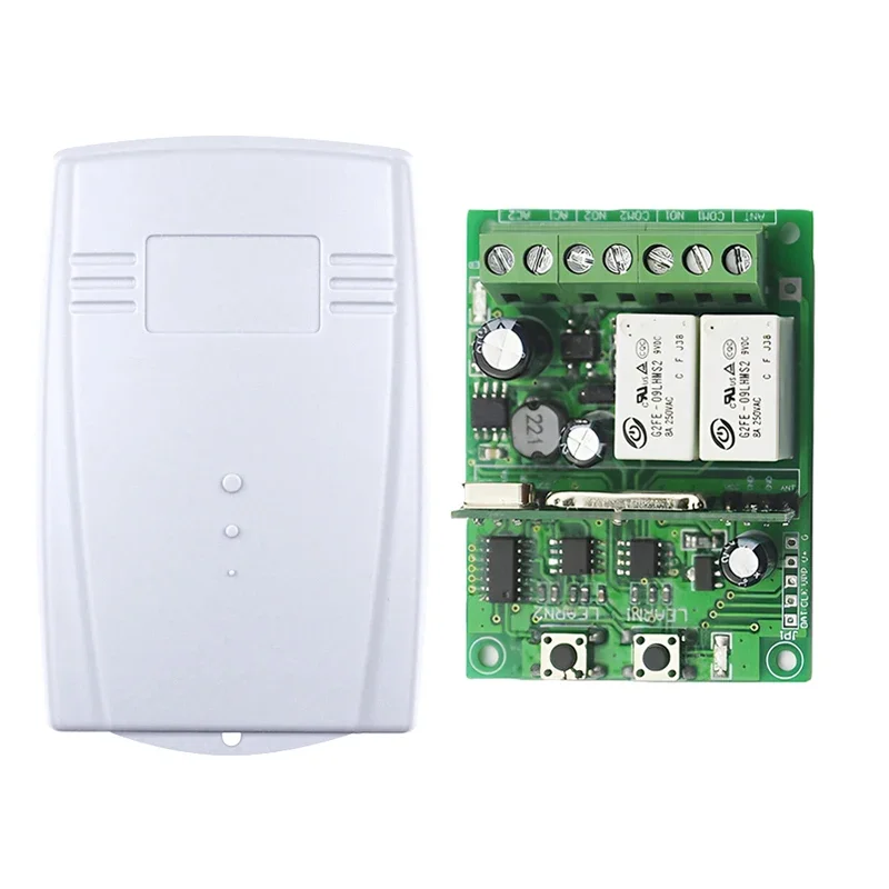 

Universal 2 Channel Wireless Remote Controller Switch For Smart Home Gate Garage Door Opener