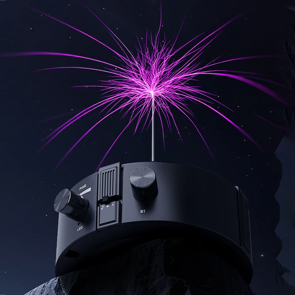 جديد تسلا لفائف الموسيقى ملموس شرارة الموسيقية تسلا لفائف الإضاءة طالب العلوم تجربة أدوات سماعة لاسلكية تعمل بالبلوتوث المتكلم