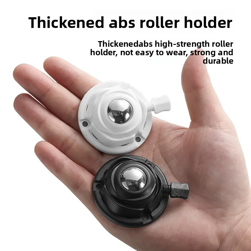 4개 무타공 범용 베어링 풀리 페이스트 볼 불스아이 소형 휠 브레이크 무소음 두꺼운 가정용 캐스터