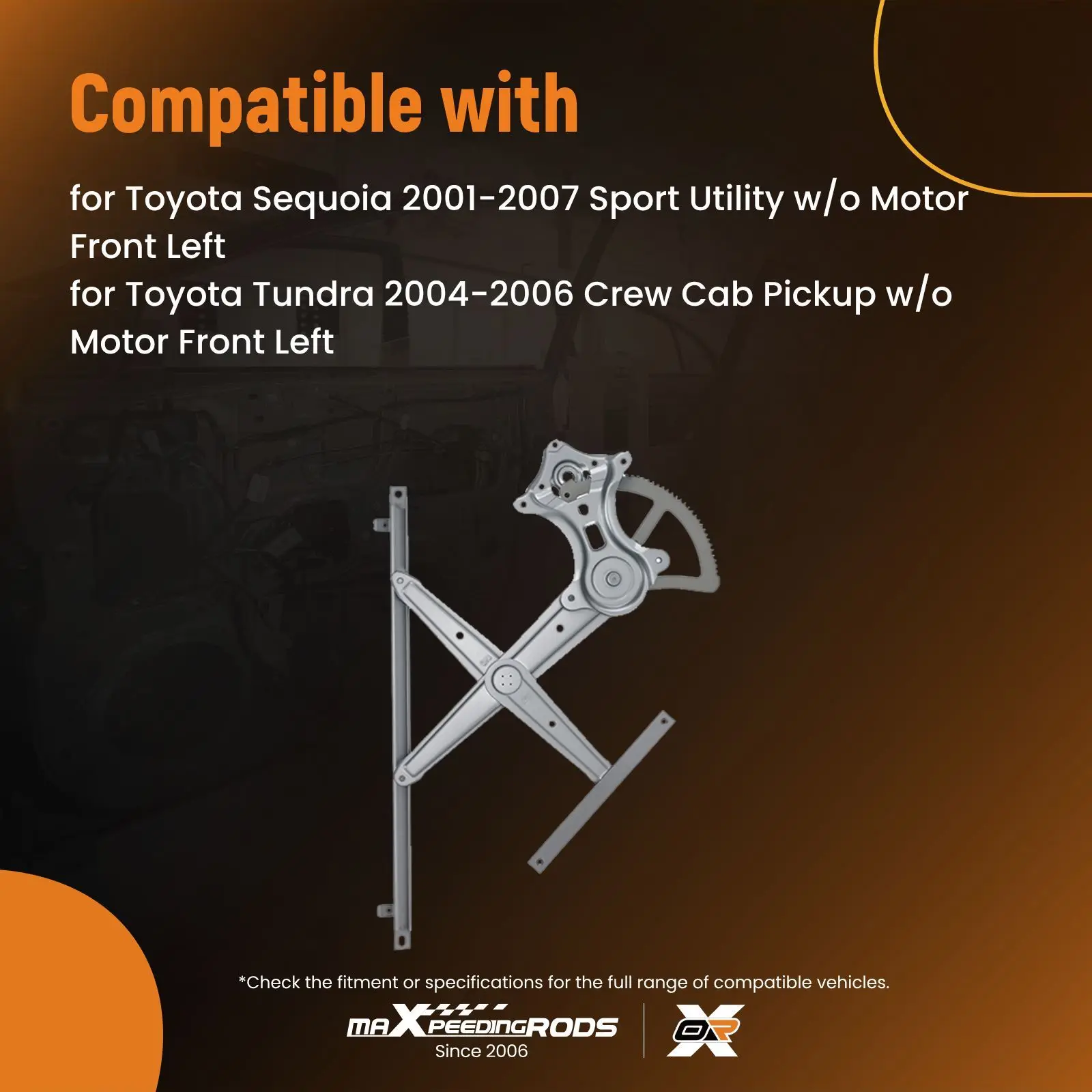 Window Regulator Front Left  Side for Toyota Sequoia Tundra 01-07 698020C020