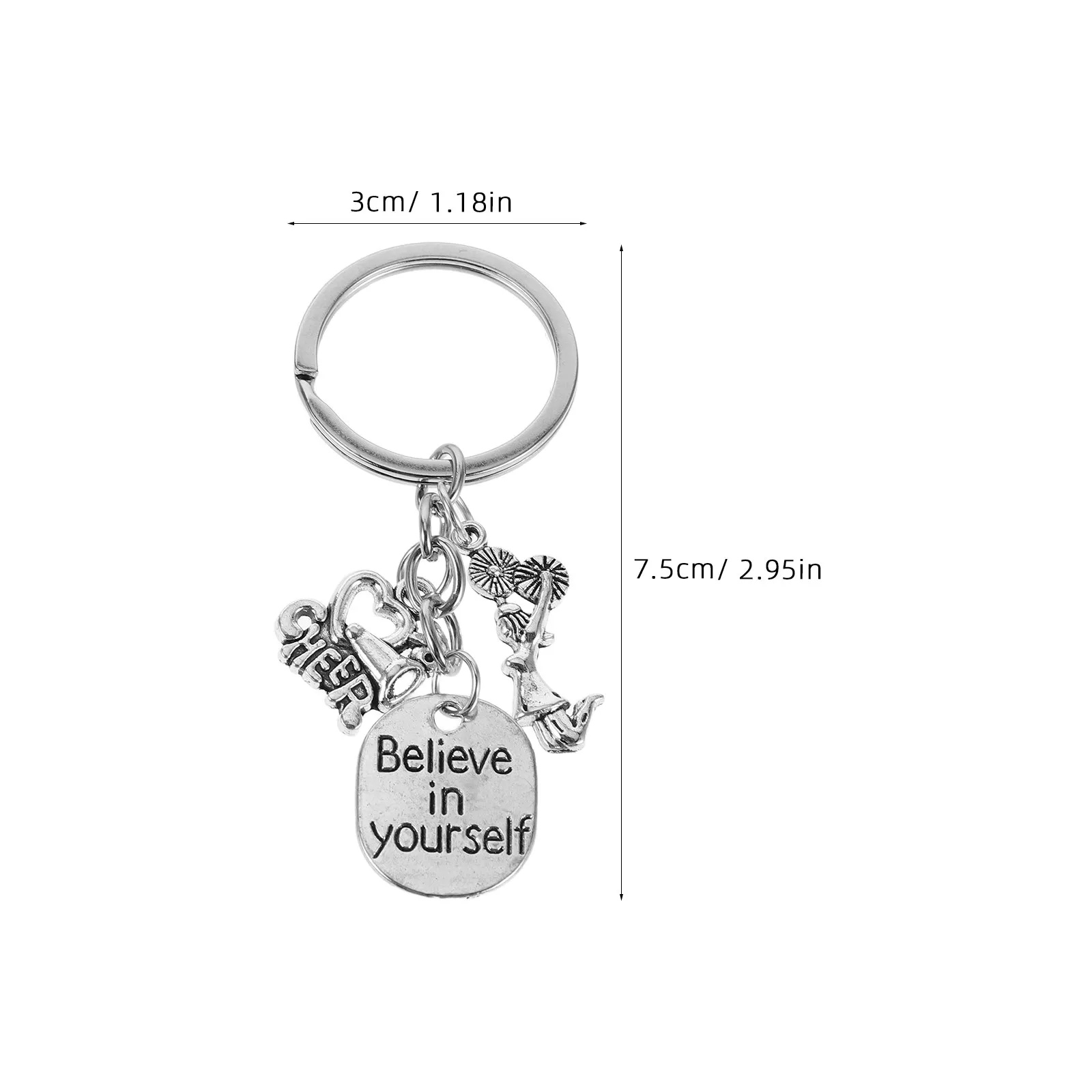 Engraved Inspirational Keychains Customizable Words of Encouragement Jewelry Accessories for Him Her Friendship Gifts