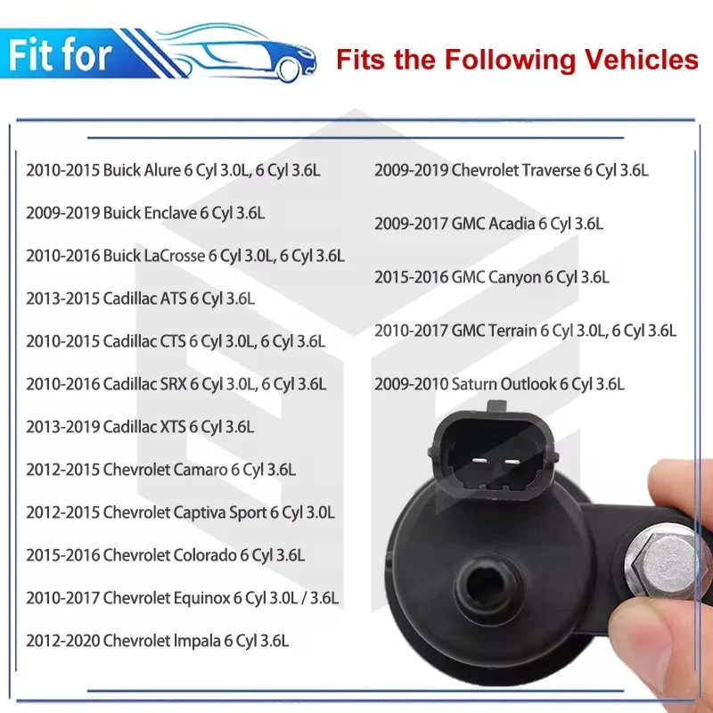 Válvula de purga de recipiente de vapor 911-082 214-2137 12610560 12690512 para Buick Cadillac Chevrolet GMC Saturn 55593172 0280142548 CP612