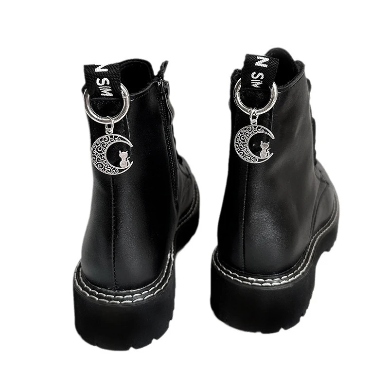 1Pcs Martin Boots Gothic Hollow Moon Sun Shoes Buckles Vintage Metal Shoes Buckle For DIY Shoes Decor Accessories