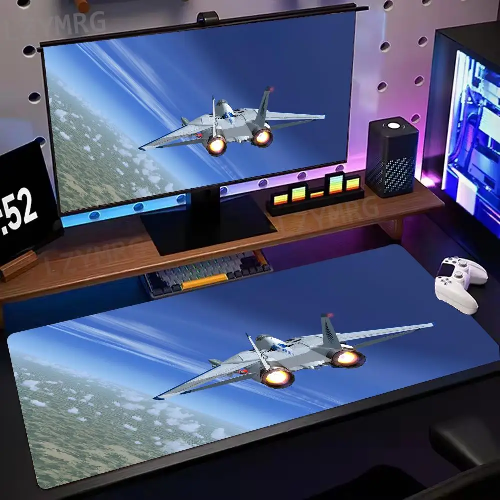 Attack Aircraft Mouse Pad Large Rubber Base Anti-slip PC Desk Accessories Mousepad for Offices and Gamer Keyboard Mats Decor Mat