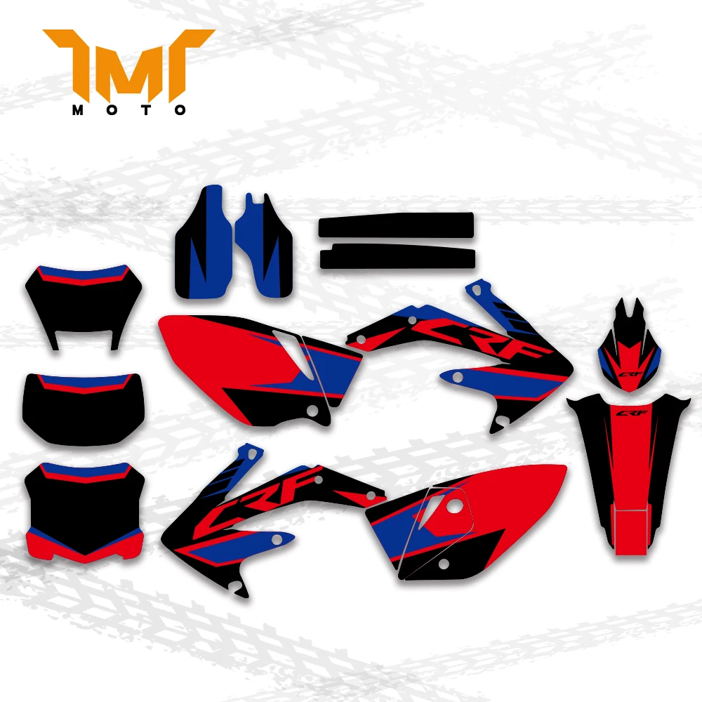 TMT GRAPHICS & BACKGROUNDS DECALS STICKERS Kits for Honda CRF450X  2005-2016 2015 2014 2013 2012 2011 2010 CRF 450 X 450X