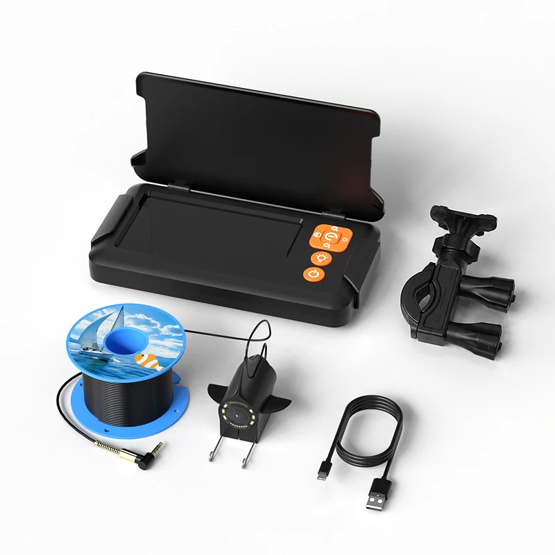 Underwater Fishing Camera Winter Fish Finder 4.3’’ Screen 15M/30M Cable Waterproof for Sea/River/Lake Fishing with Night Vision