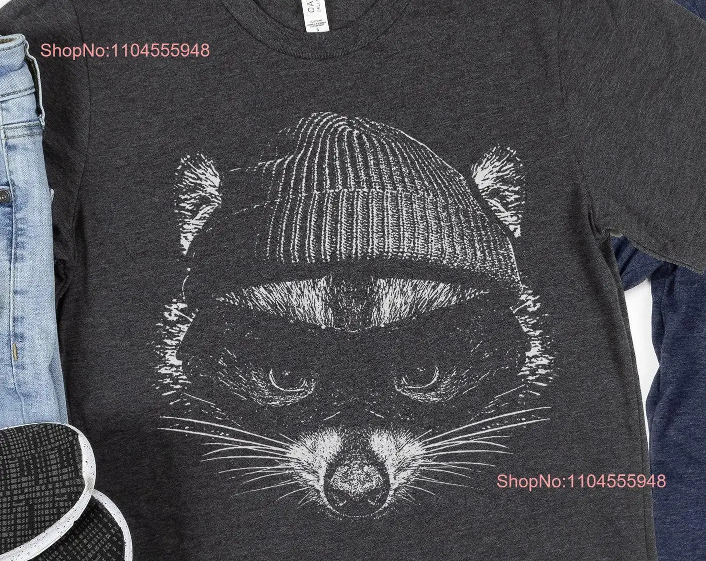 

Забавная футболка с изображением енота, уличная футболка с изображением кота-грабителя, Bandit s Hippie Trashy Panda Hipster Team Trash с длинными или короткими рукавами