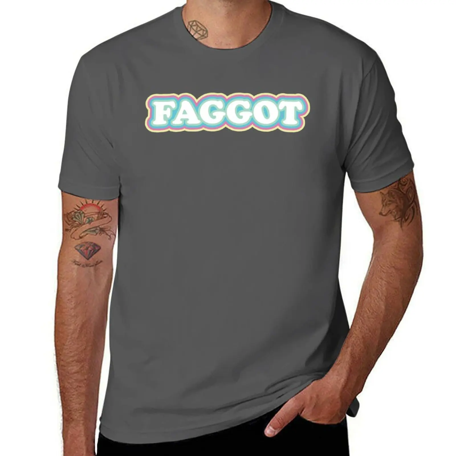 

Faggot T-Shirt Tough Fabric Work Tee