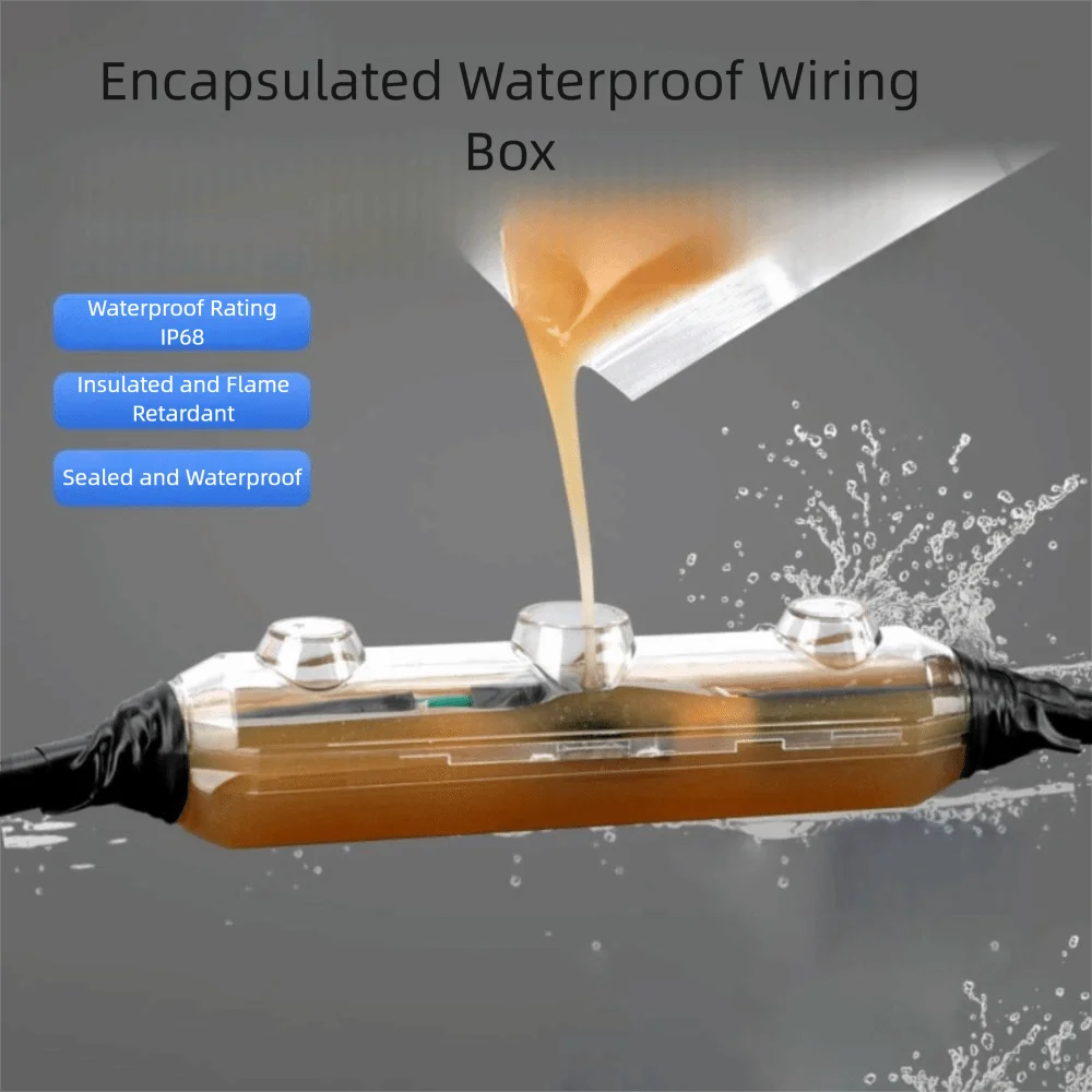 

1kv Rated Waterproof Junction Box Buried Design Cable Seal Outdoor Junction Box Light Strip Protective Submersible