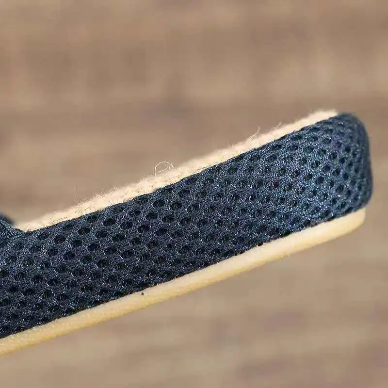 2026 Men's anti-slip rubber-soled soft-soled slippers for summer indoor use made of linen breathable sweat-absorbent and quiet