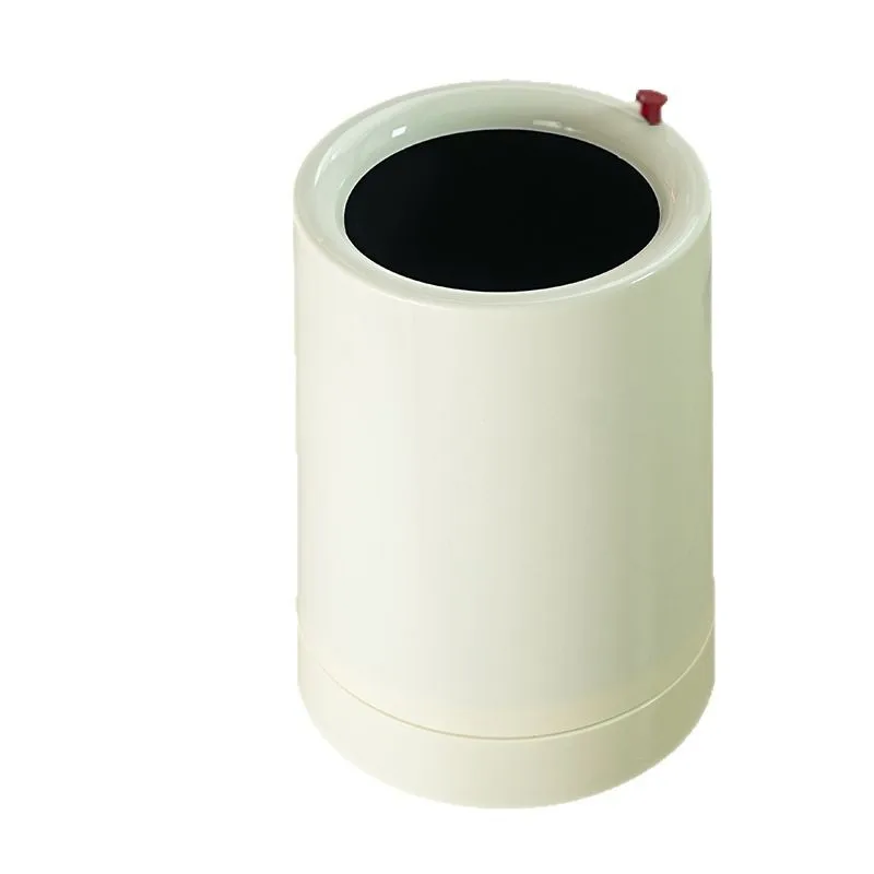 Lixeira simples doméstica, grande capacidade, sala de estar, quarto, balde de armazenamento, polia oculta descoberta, lata de lixo multifuncional