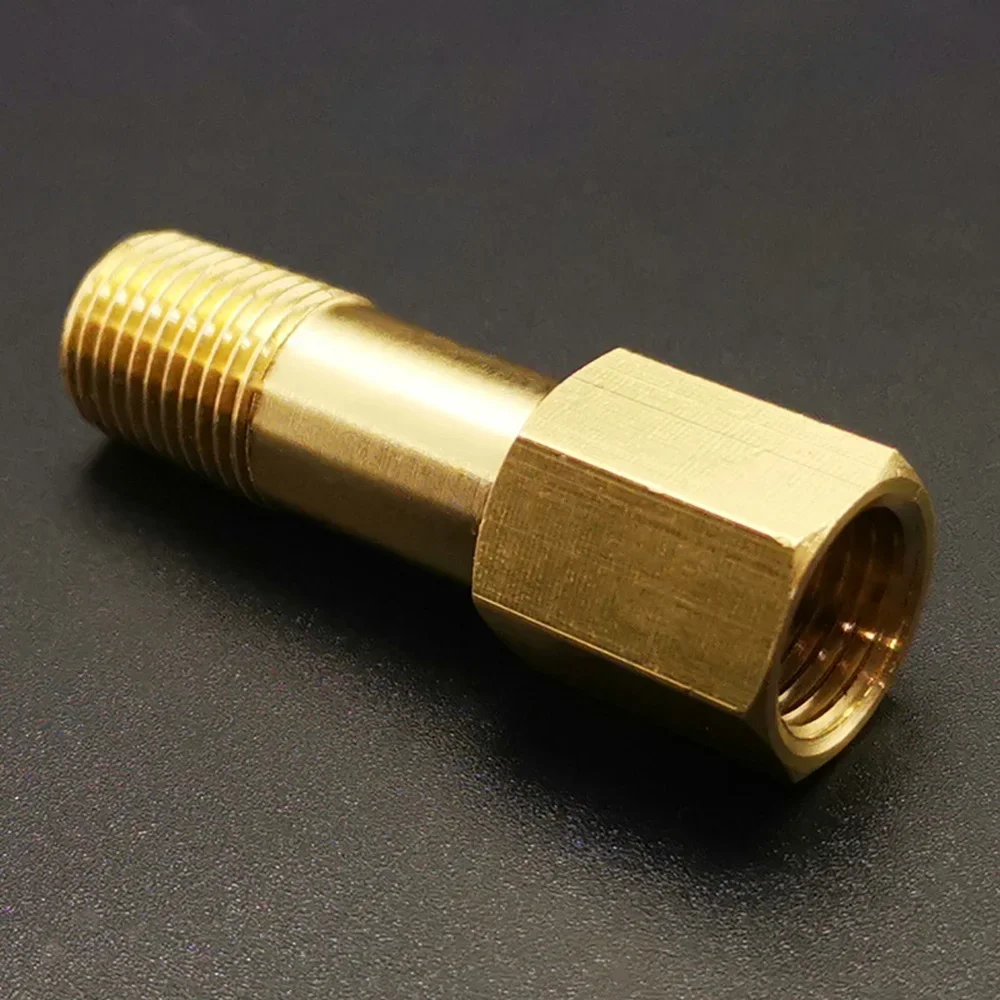 35 50 75 100 -250mm Length 1/8" 1/4" 3/8" BSP Female To Male Brass Connector Pipe Fitting Long Nipple Rod Coupler Water Gas Oil