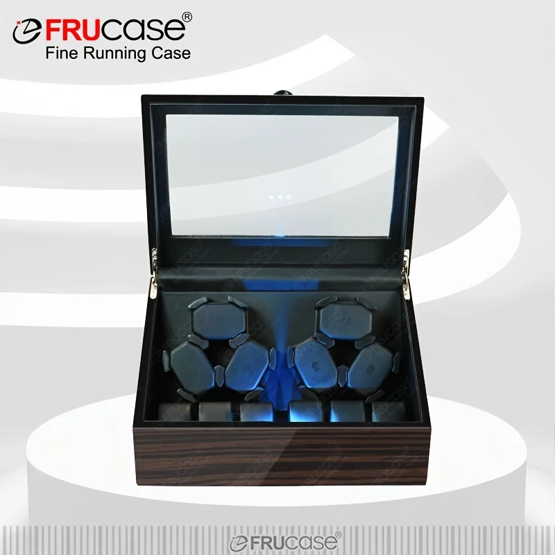 FRUCASE Wooden Watch Winder for automatic watches automatic winder 6 watches Golden sandalwood grain