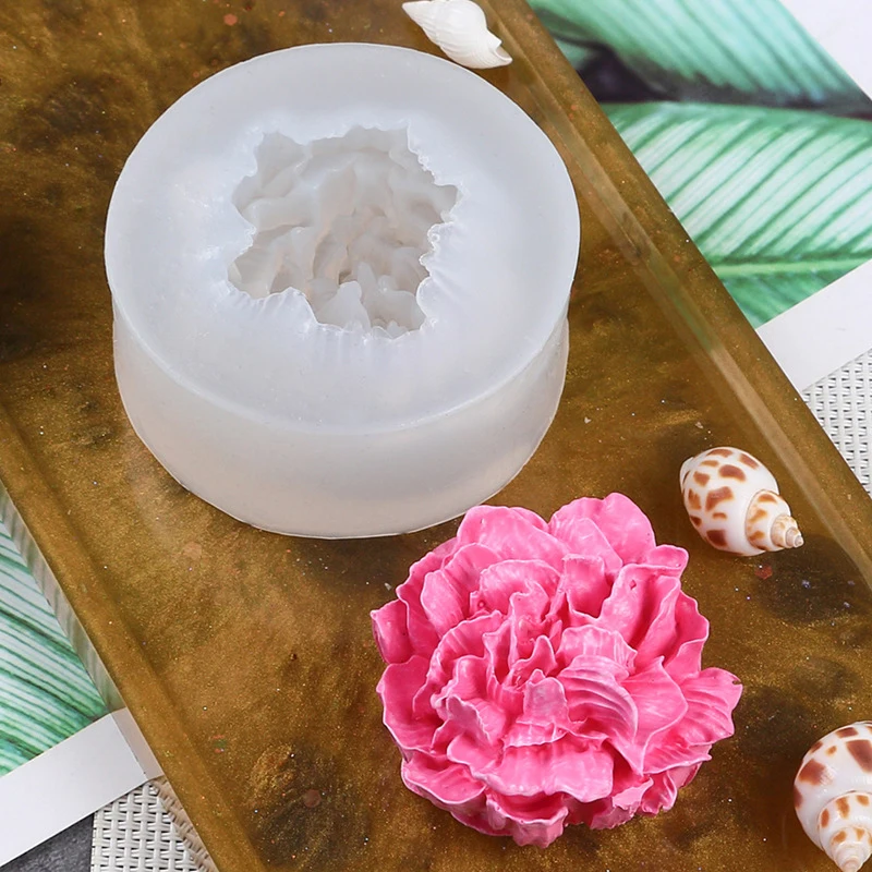 Cetakan sabun silikon bentuk bunga 3D DIY cetakan sabun bentuk lilin perlengkapan dekorasi kue cetakan plester aromaterapi