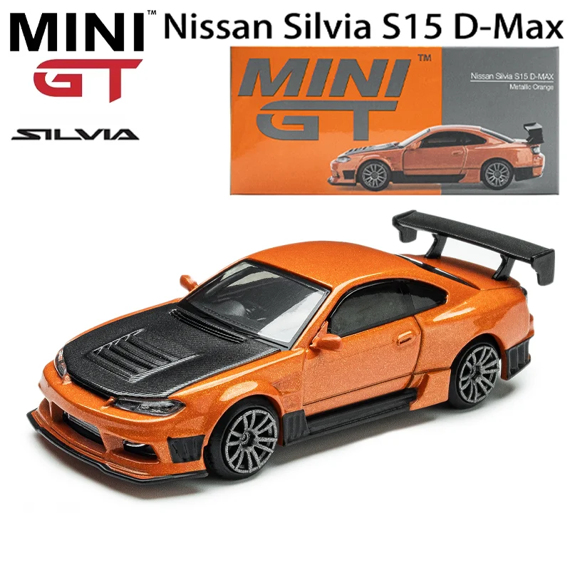 Minigt Schaal 1/64 Nissan Silvia S15 D-Max Legering Speelgoed Motorvoertuig Diecast Metalen Model Geschenken