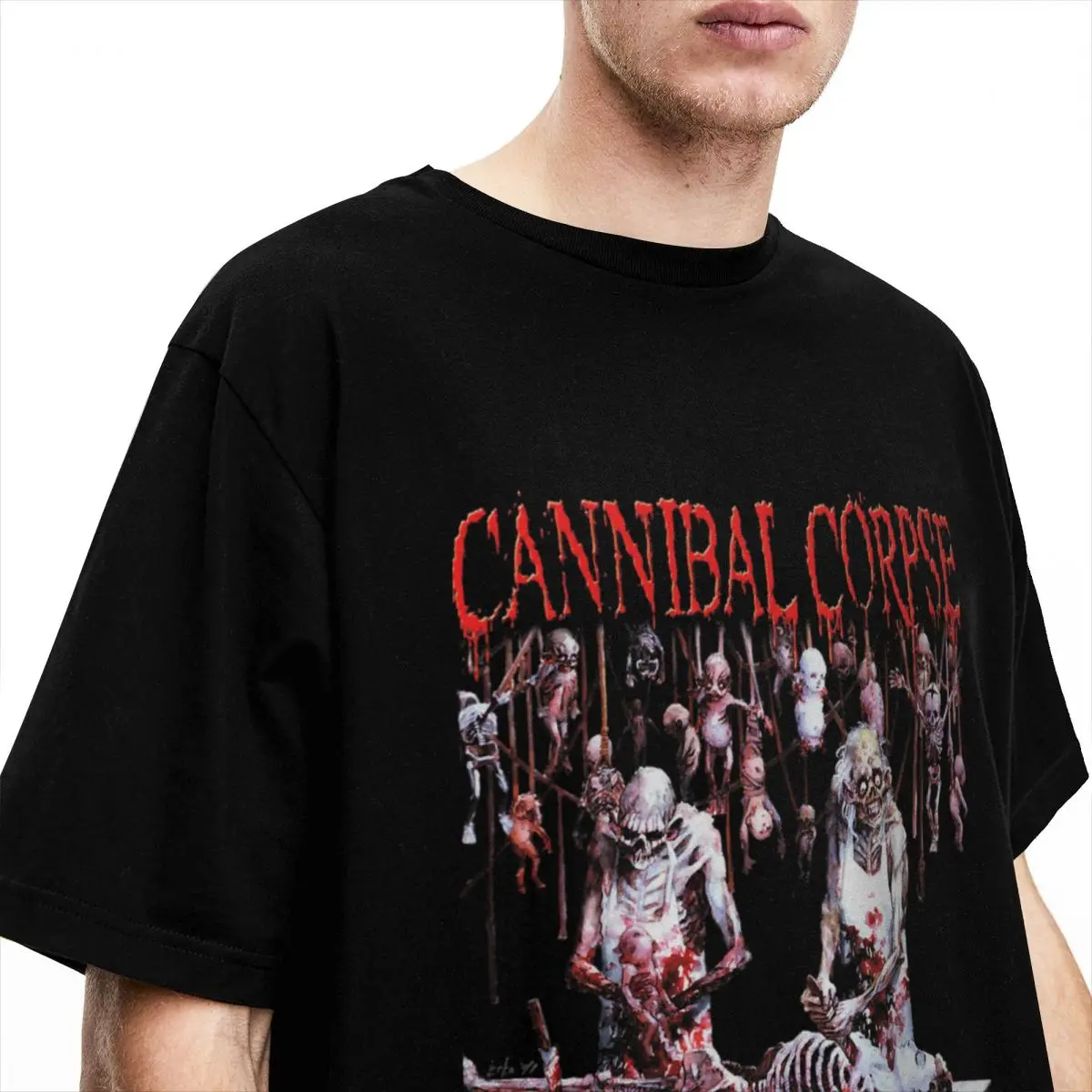 Cannibal Corpse T Shirt Accessories for Men Women Pure Cotton Fun Tees Short Sleeve Tops Plus Size