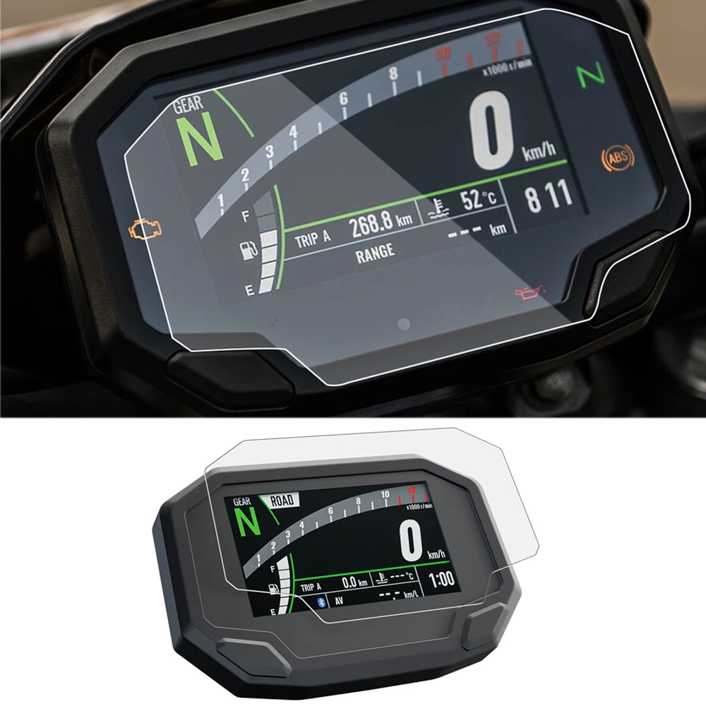 Motocicleta Scratch Cluster Screen, Proteção de Painel, Filme Instrumento, Kawasaki Ninja 650, Z650, Z900, 2020, 2021, 2022, 2023