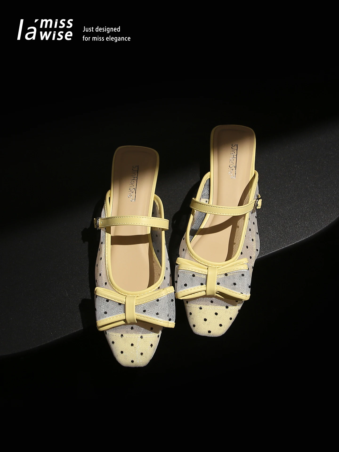 

Mary Jane Style Half Slippers Women's Outdoor Wear Knot Mesh Slip-On Clogs Casual Summer 2026 Lamisswise Brand