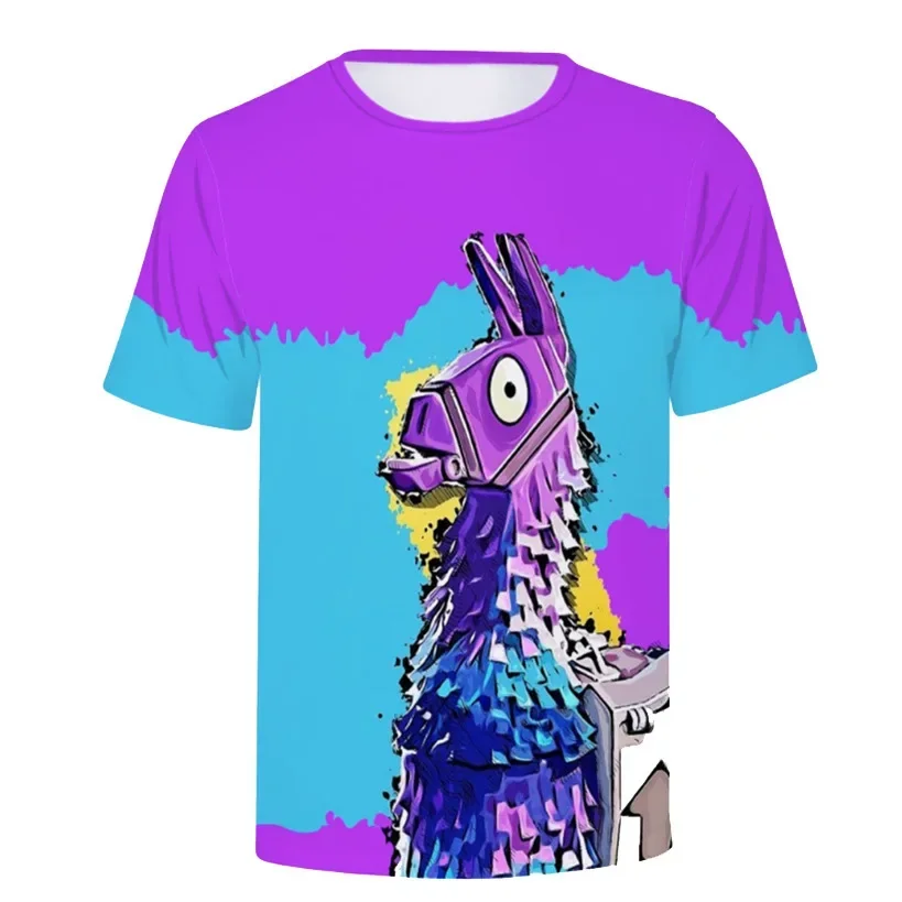 Fortnite Kids Clothing Tops Boy T-shirt Game Summer 3D Print T Shirts Funny Anime Short Sleeve Men\'s Women\'s Tee