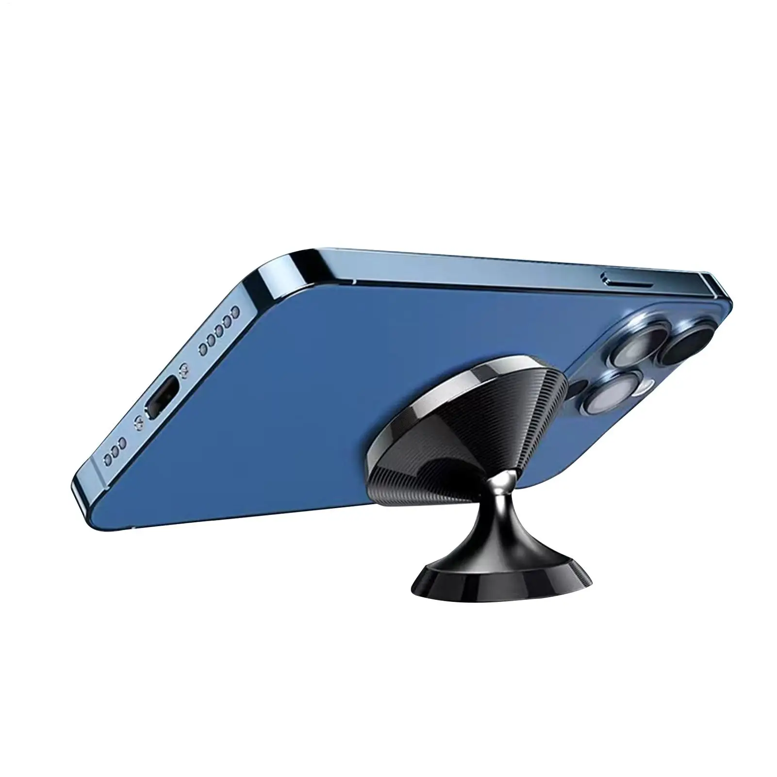 Support magnétique pour téléphone de voiture, rotation à 360 degrés, support métallique pour téléphone portable, support magnétique pour smartphone, camion, SUV, camping-car, remorque