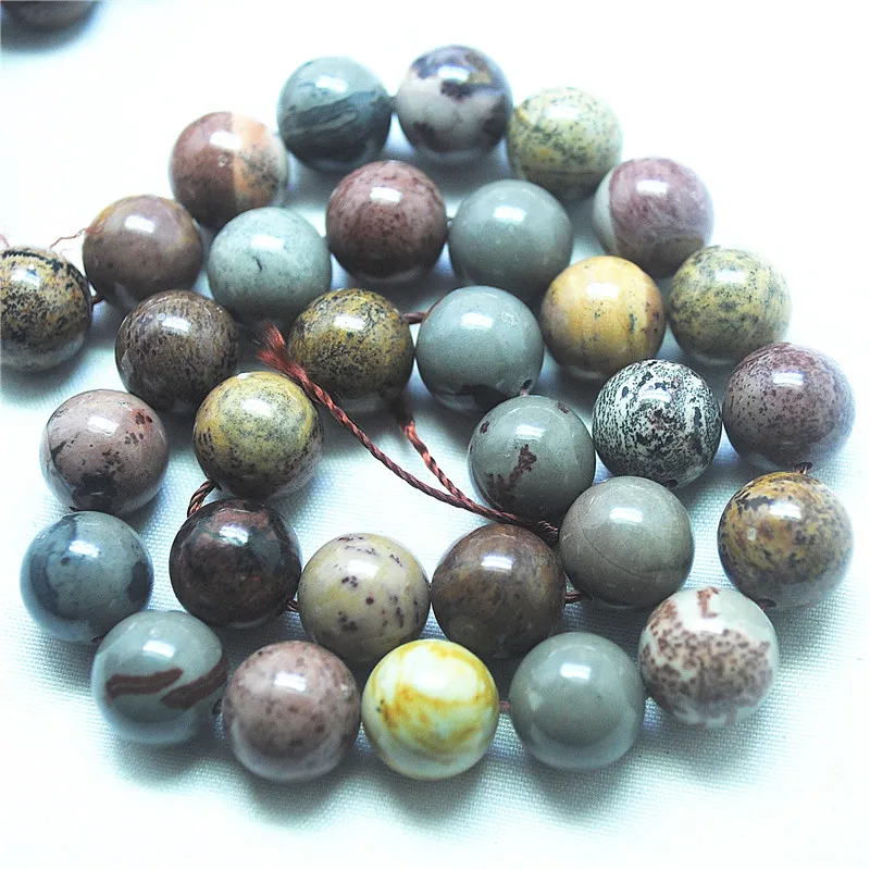 1 سلسلة 32 قطعة زهرة الزجاج الطبيعي جاسبر حجر فضفاض الخرز DIY بها بنفسك مجوهرات اكسسوارات 12 مللي متر كرة مستديرة عناصر خاصة