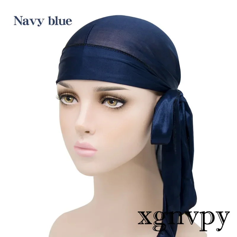 Xgnvpy Elastic Hat Headband Simulate Silk Long Tail Pirate Hat Headband Headband for Children's Ribbon Accessories