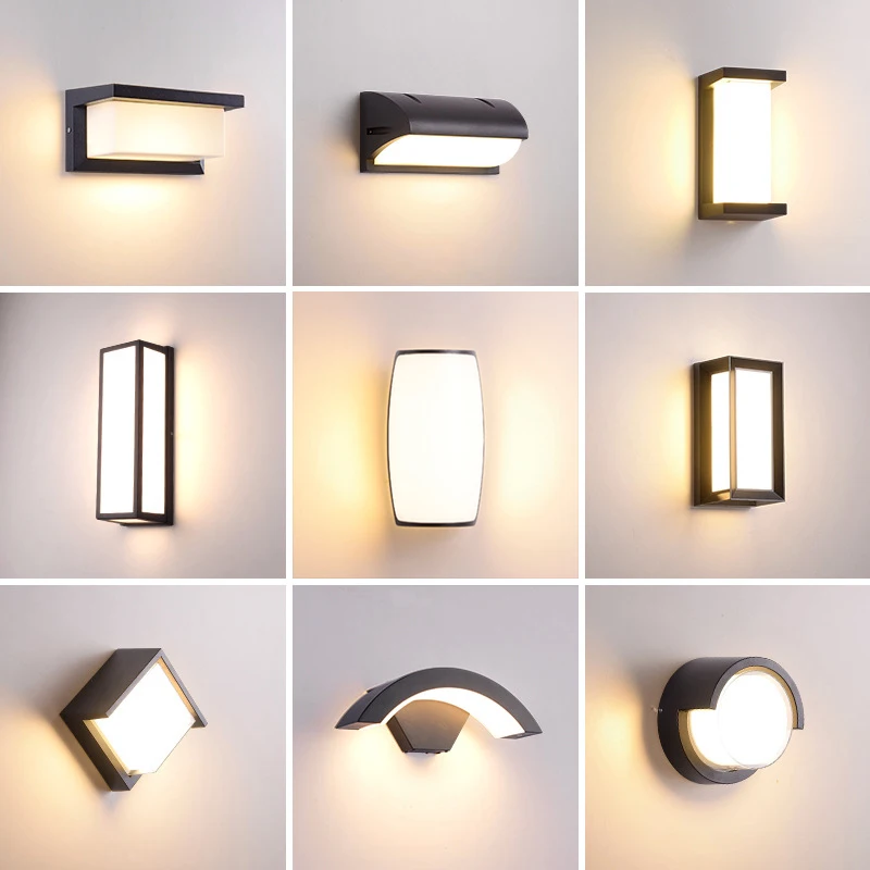 

Modern Waterproof Outdoor Wall Lamp LED Radar Induction High-Brightness Balcony Lighting for Hotel Garden IP65 AC85-265V