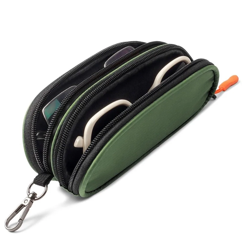 

New Double Layer Sunglasses Case Durable Multi-Functional Glasses Storage Box Waterproof Money Pouch Organizer Business Trips