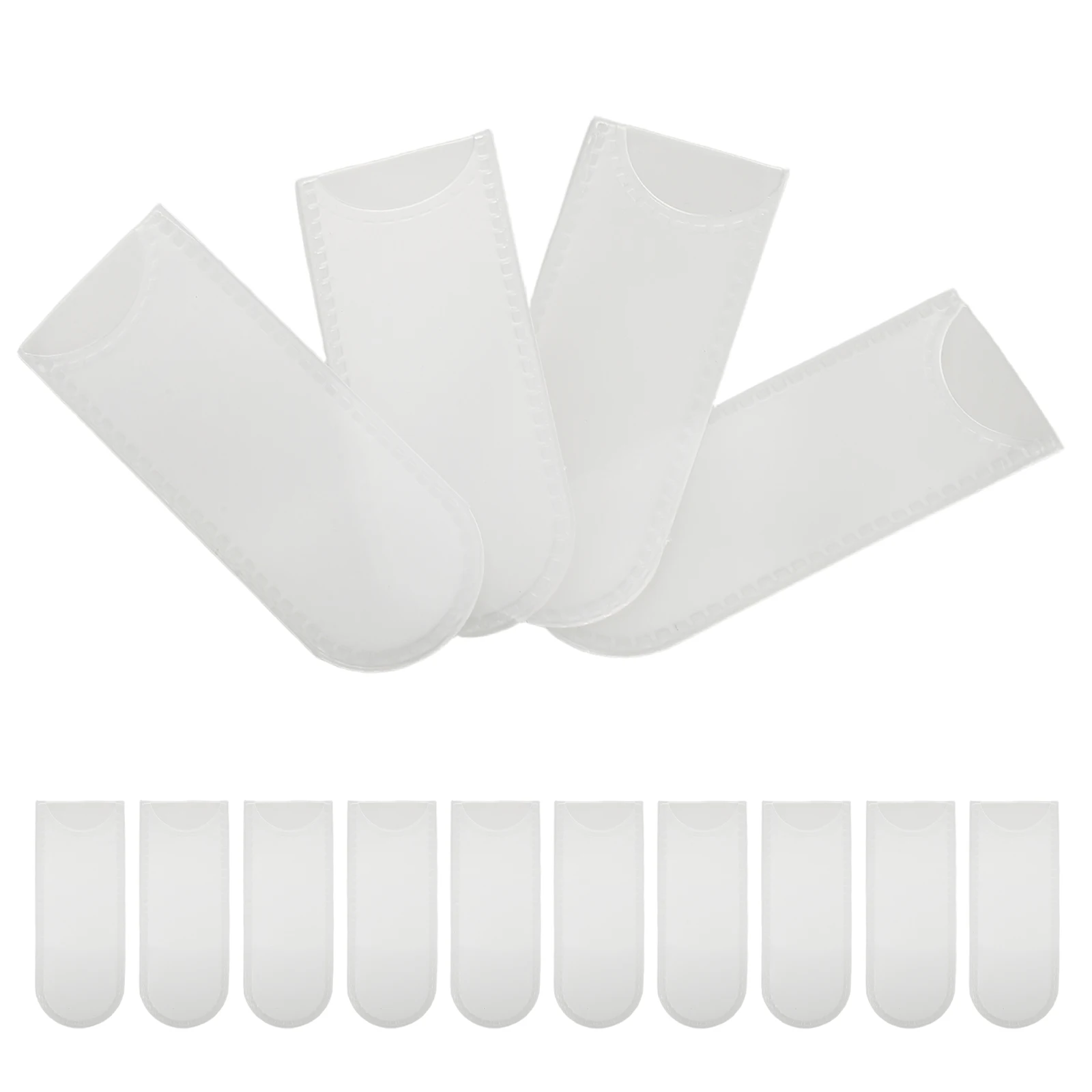

20pcs Makeup Brush Storage Bag 2CMx5 1CM Travel Organizer Soft Plastic Case Matte Finish Individual Packaging