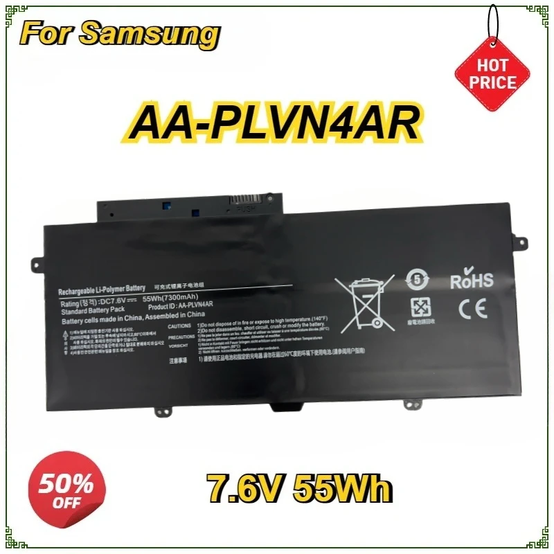 

New AA-PLVN4AR Laptop Battery for SAMSUNG NP-910S5J NP-940X3G NP-930X3G 940X3G NP910S5J NT910S5J BA43-00364A NT930X3G 55Wh