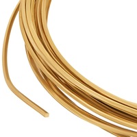 16.4Ft Square Copper Wire 16 Gauge Brass Wire Half Hard Craft Wire for Jewelry Gem Metal Wrap Garden Sculpting making kit