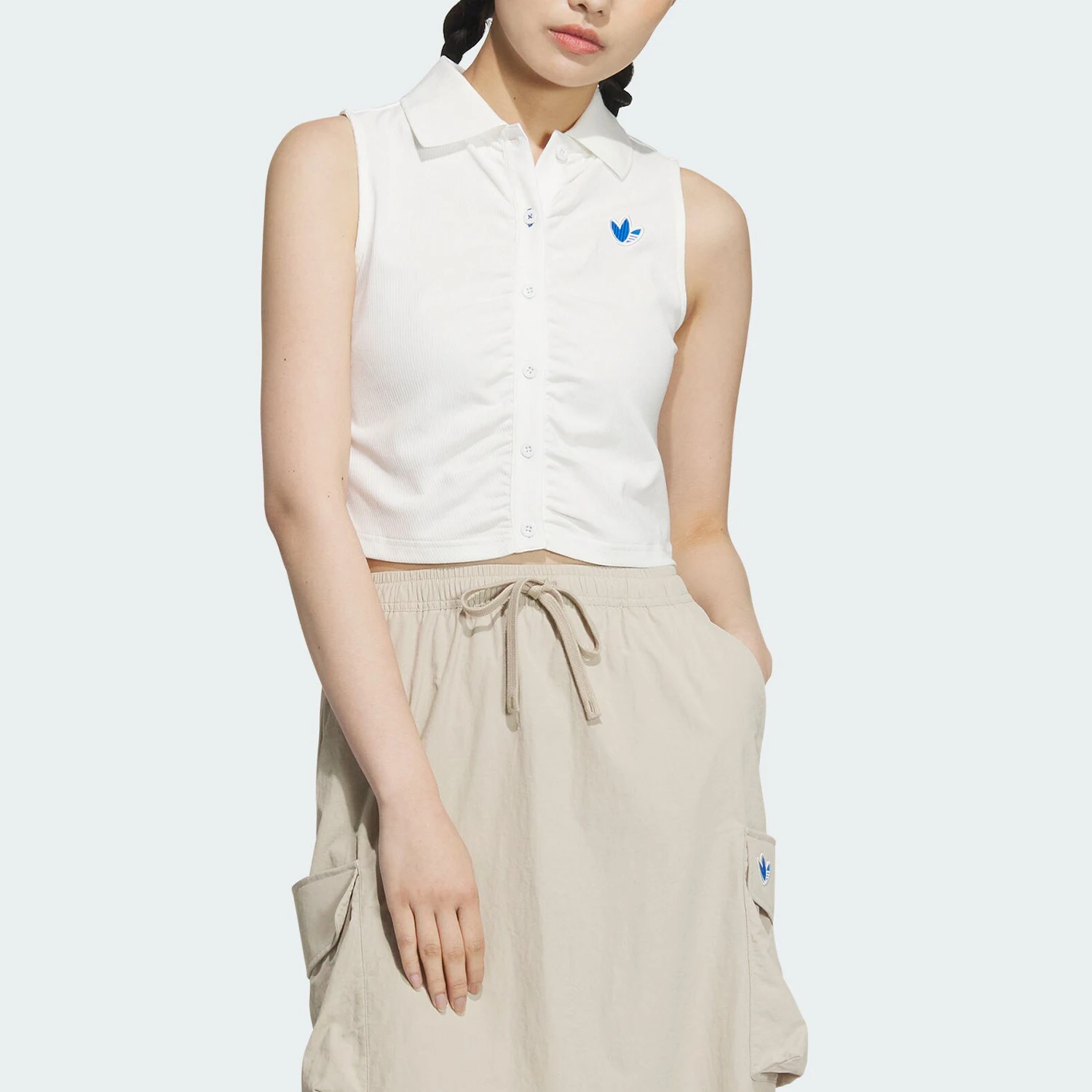 

Adidas Originals Женский жилет без рукавов с простым воротником JM2710