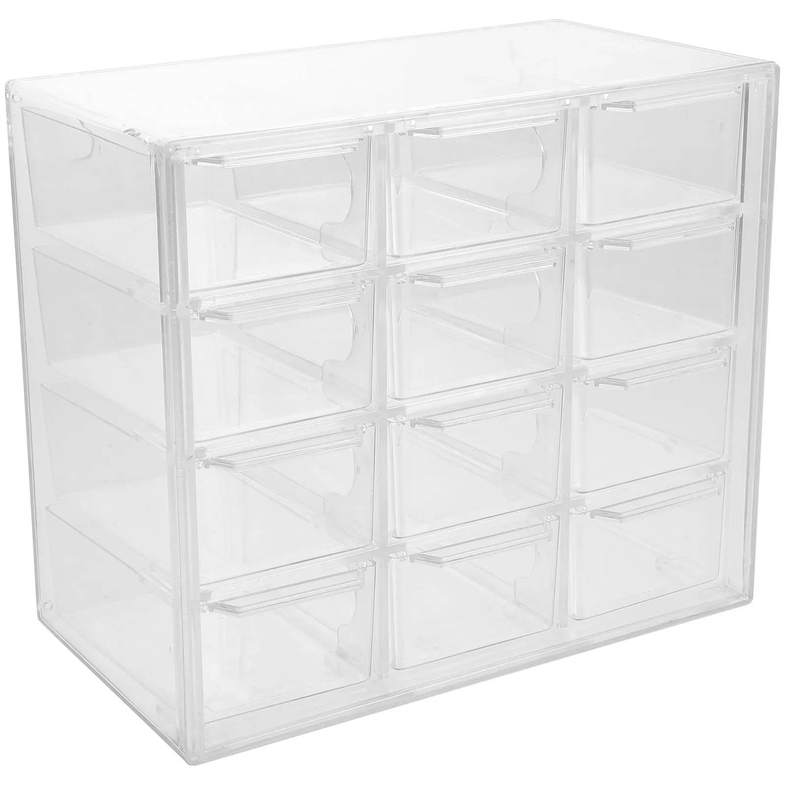 

Dustproof Storage Box Multi-Grid Drawer Organizer Versatile Makeup Storage Case Jewelry Sundries Desktop Organizer