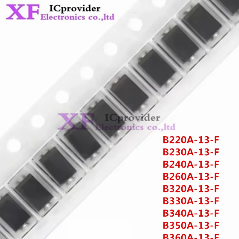 10pcs Schottky Barrier Rectifier Diode B220A B230A B240A B260A B320A B330A B340A B350A B360A SMA DO-214AC