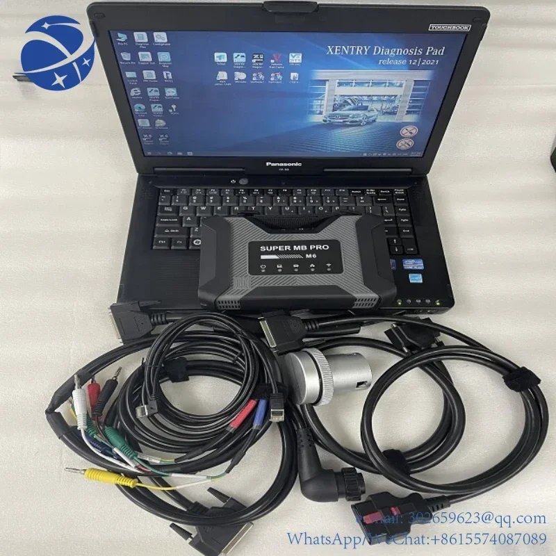 yyhc Super MB Pro M6 Wireless Star Diagnosis Tool with Software V2021.12 Laptop CF-53 as C4C5C6yyhc