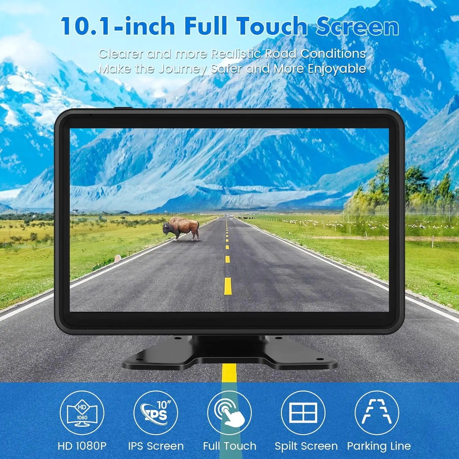Wired Backup Camera System with 10.1