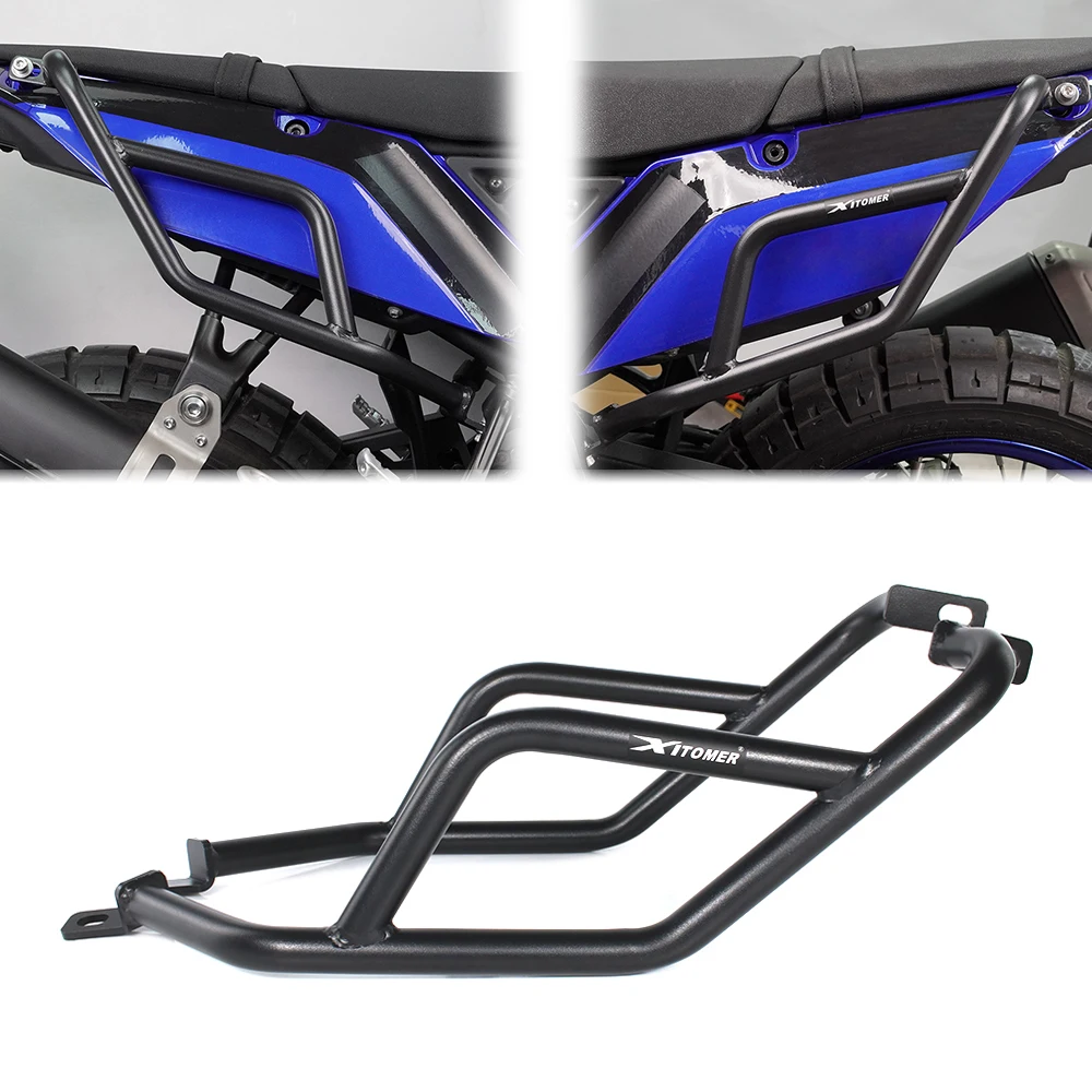 

For Tenere 700 XTZ690 tenere700 2019-2024 Motorcycle Highway Crash Bars Bumper Engine Guard Saddlebag Side Box Protection Frame
