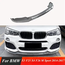 Front Bumper Lip Spoiler Splitter Diffuser For BMW X3 F25 X4 F26 M Sport M40i xDrive 20i 28i 30i 35i 20d 30d 35d 2014-2018