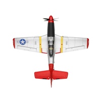 XK A280 P-51 3D/6G System 2.4GHz 4CH 560mm Wingspan EPP RC Airplane Fighter RTF With LED Lights Vehicles Toy Gift for Beginner