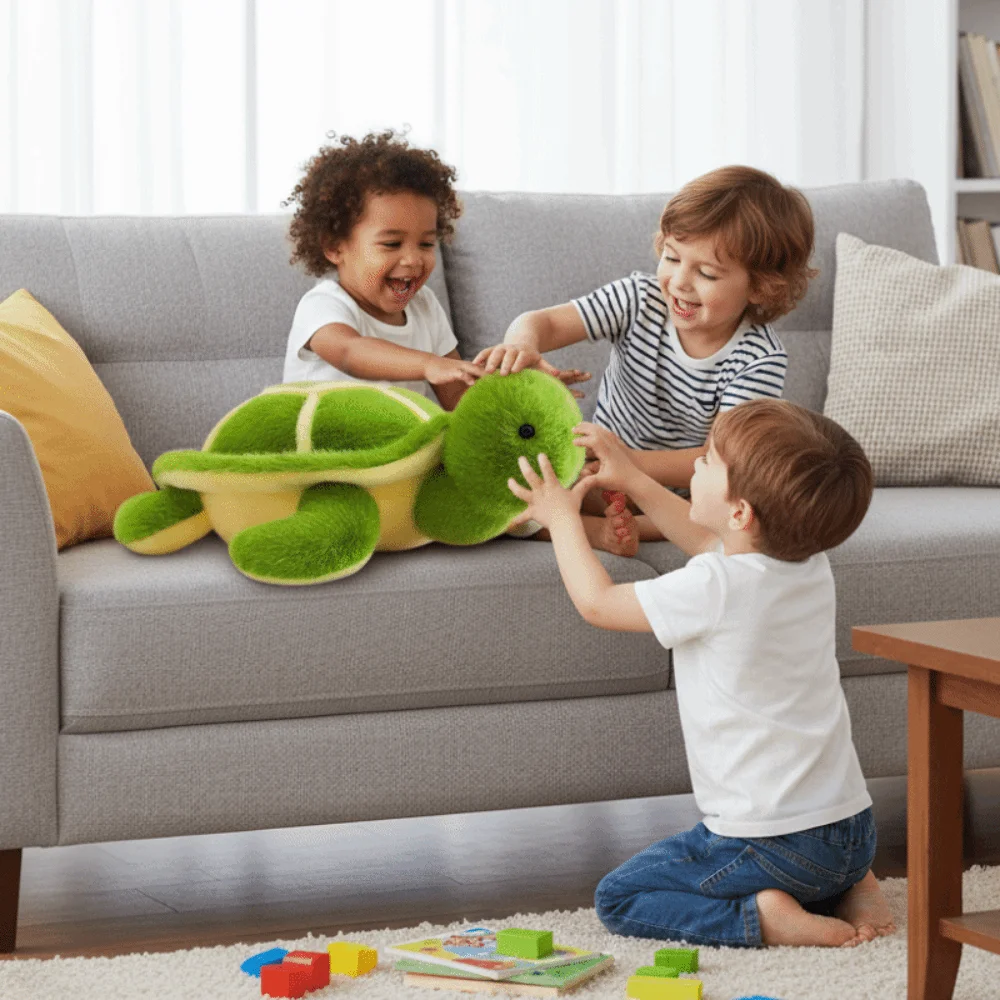 Pluszowy żółw dla dzieci, miękki, kreskówkowy żółw, uroczy, 30 cm/40 cm, pluszak żółw, dekoracja samochodowa.