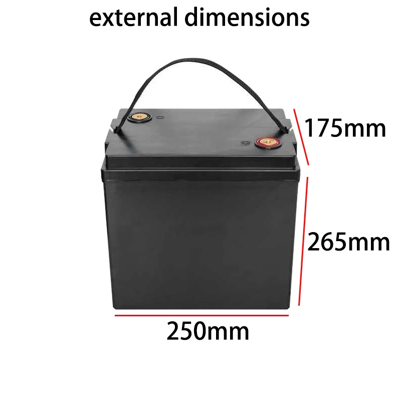 12V 30Ah 40ah 50Ah 60Ah 80Ah Lifepo4 Battery Storage Boxes e-bike  Solar  Caravan battery box 18650/21700/32650 Battery Case