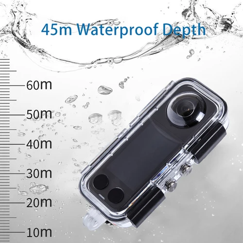 Imagen 2 del producto Funda de buceo Invisible para Insta360 X5, carcasa de buceo impermeable subacuática de 45M, carcasa protectora para carcasa Insta360 X5