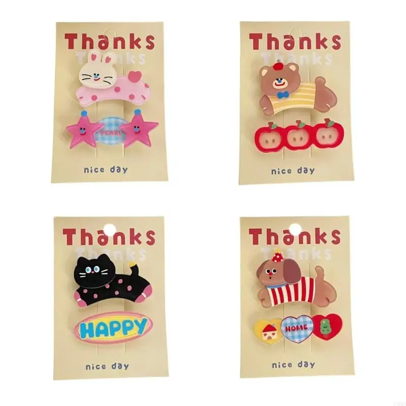 

2pcs Animal Theme Акриловые волосы.