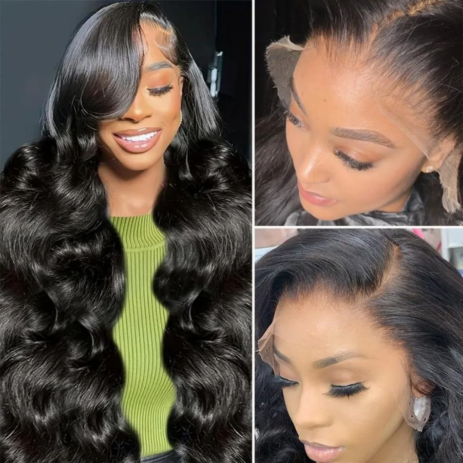 Body Wave Human Hair Wigs 13X6 Hd Lace Frontal Wig Glueless 5X5 Hd Lace Closure Wigs Brazilian Wigs Original 40 Inch 230 Density