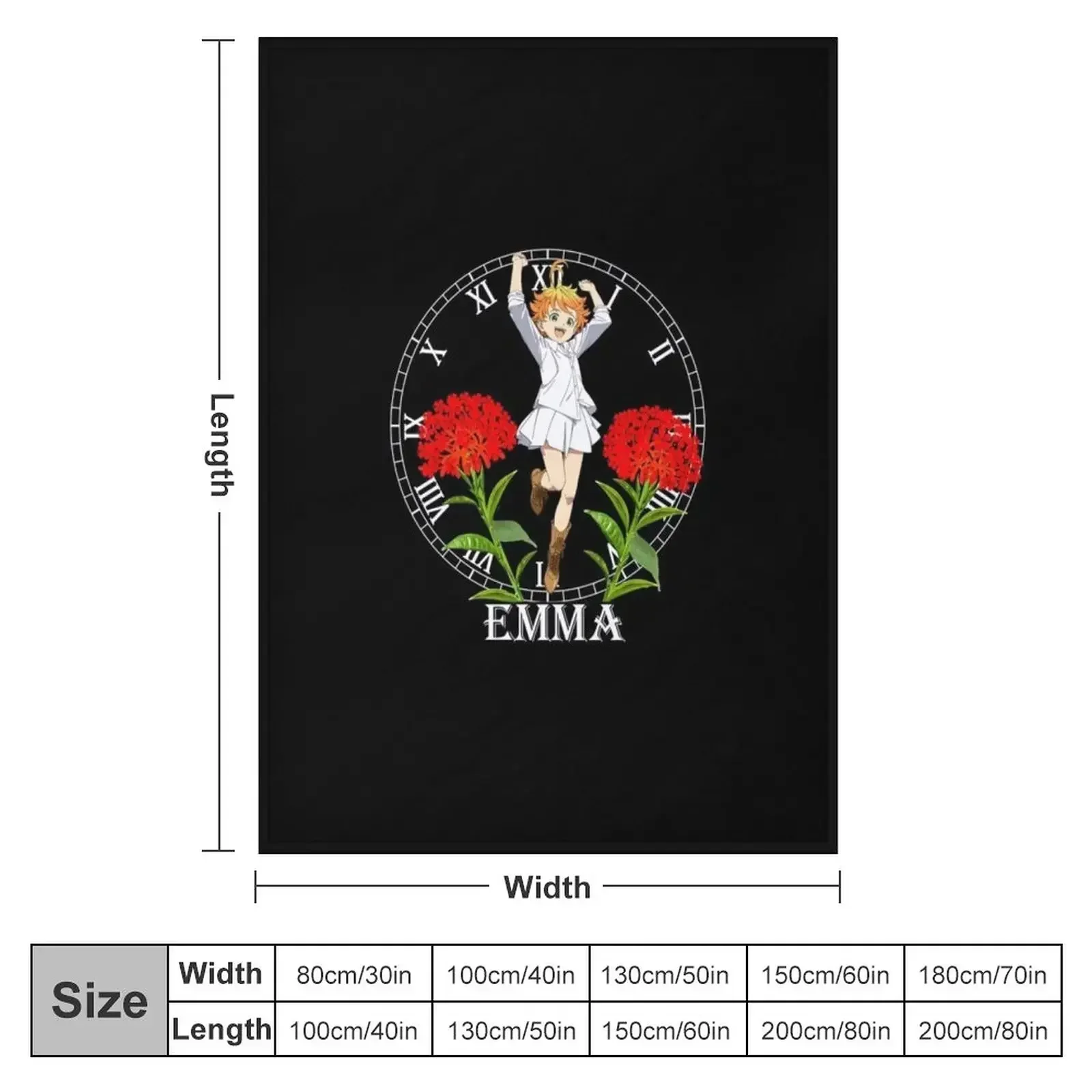 New The promised Neverland Emma Throw Blanket heavy to sleep Comforter Plush Soft Plaid Cute Plaid Sleeping Bag Blankets