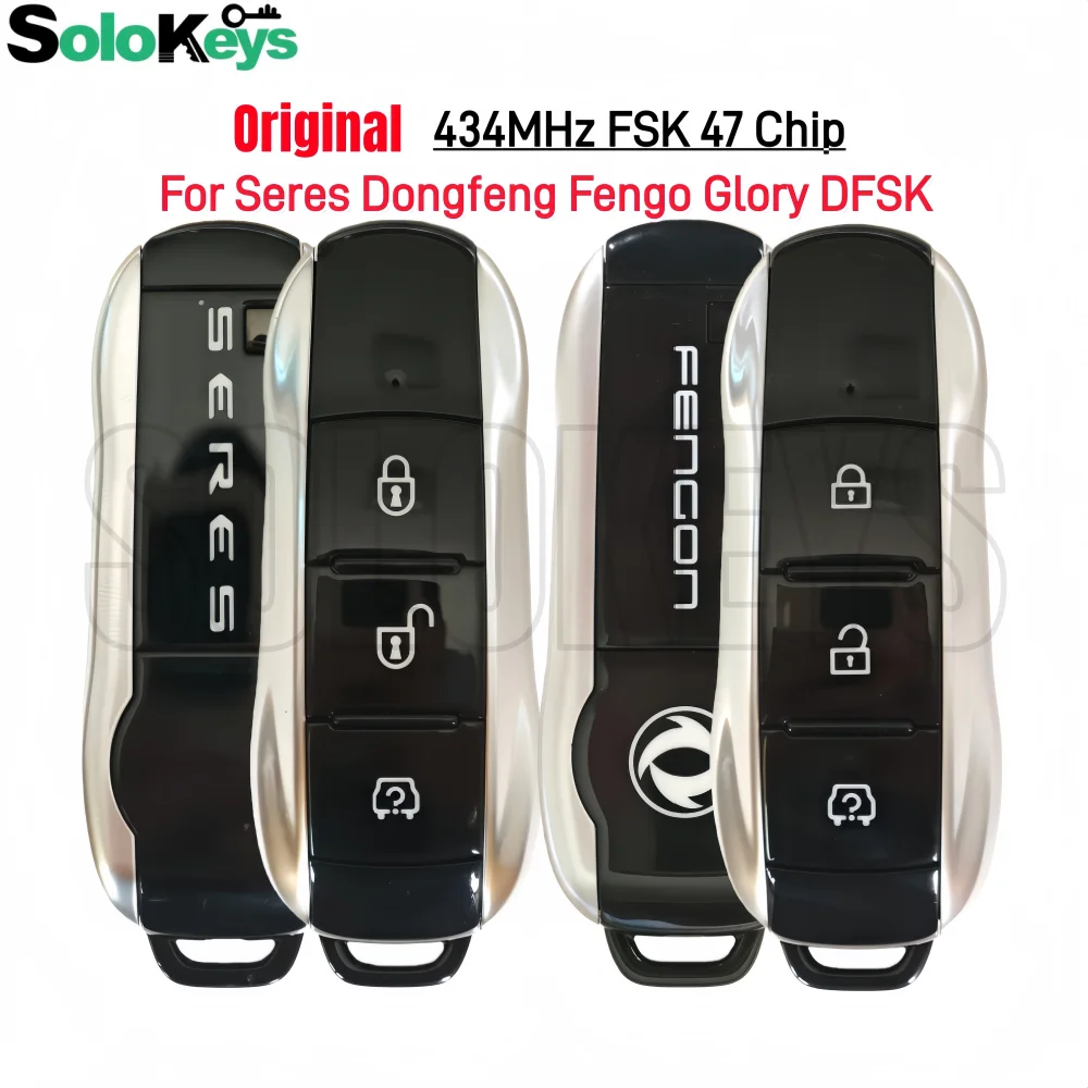 

SOLOKEYS 434MHz FSK ID47Chip Original Smart Remote Key For Seres Dongfeng Fengo Glory DFSK IX5 IX7 580PRO 580 Landian E3
